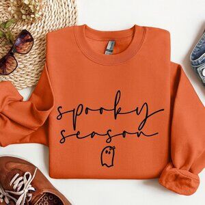 Cute Spooky Season Sweatshirt,Halloween Sweatshirt, Womens Halloween Sweatshirt
